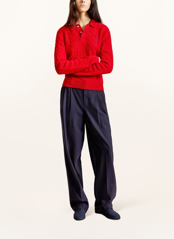 POLO RALPH LAUREN knitted polo shirt RED