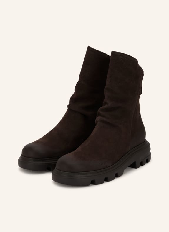 paul green Boten MARRON FONCÉ