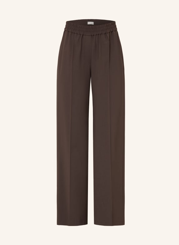 BRUNELLO CUCINELLI Marlenehose BRAUN
