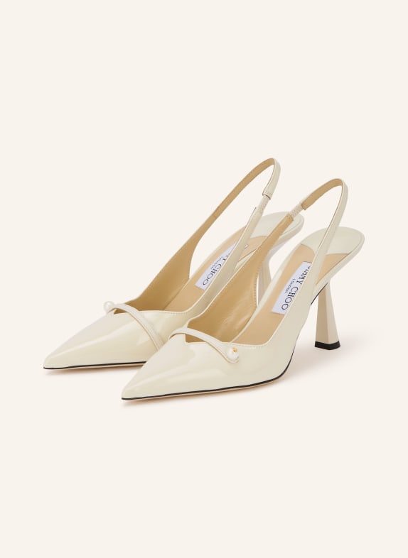 JIMMY CHOO Slingpumps AMITA 85 ECRU