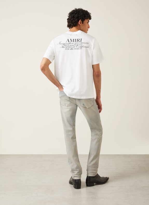 AMIRI T-shirt SPIRIT WIT / ZWART