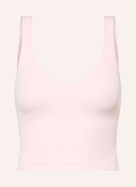 lululemon Top do jogi FLOW Y B/C JASNORÓŻOWY