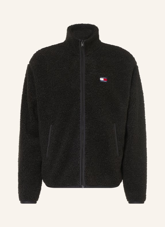 TOMMY JEANS Teddyfell-Jacke SCHWARZ