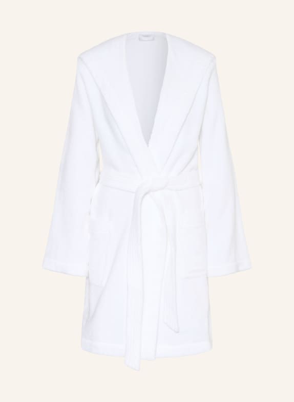 weseta switzerland Unisex hooded bathrobe WHITE