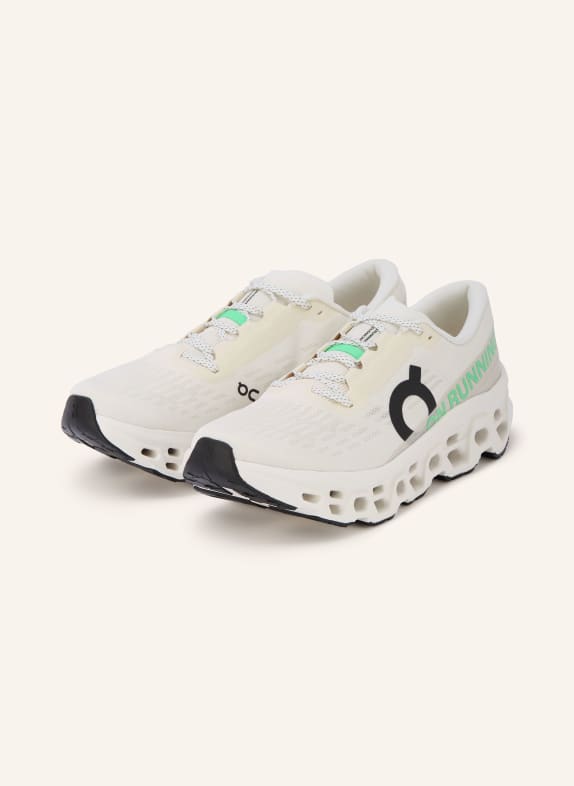 On Hardloopschoenen CLOUDMONSTER 3 WIT / BEIGE / NEONGROEN