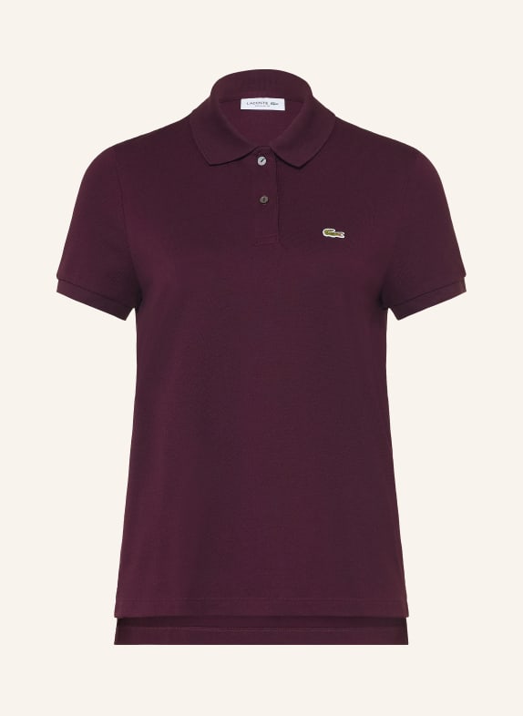 LACOSTE Piqué poloshirt DONKERROOD