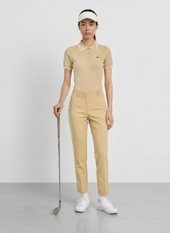 LACOSTE 7/8 golfbroek CAMEL