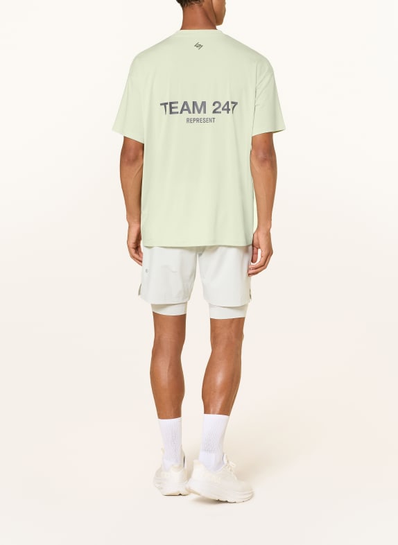 247 REPRESENT T-shirt TEAM 247 LICHTGROEN