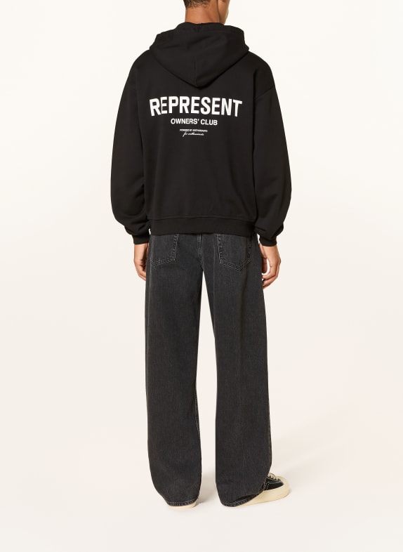 REPRESENT Sweatjack OWNERS CLUB ZWART / WIT