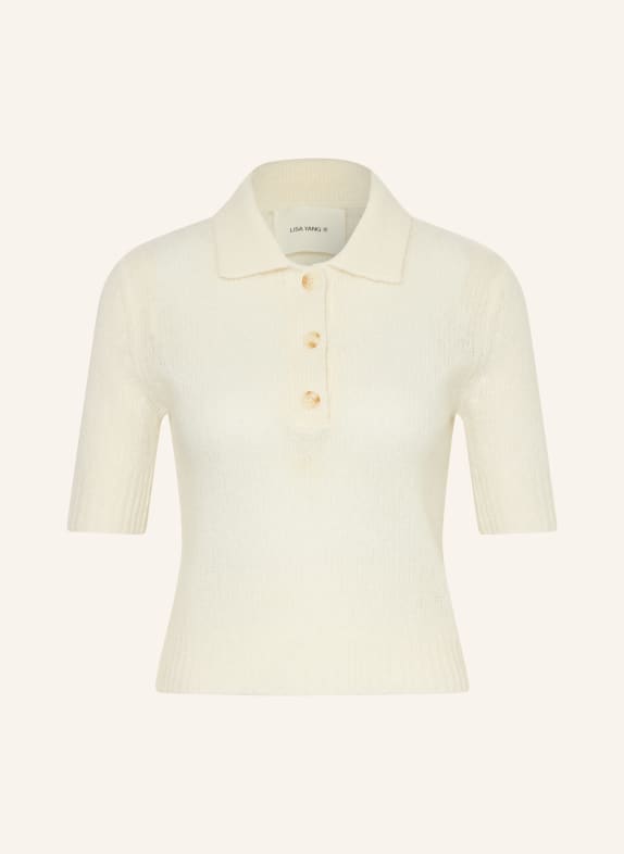 LISA YANG Polo en maille MASY avec cachemire CRÈME