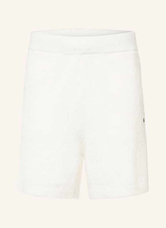 LACOSTE Frotteeshorts WEISS