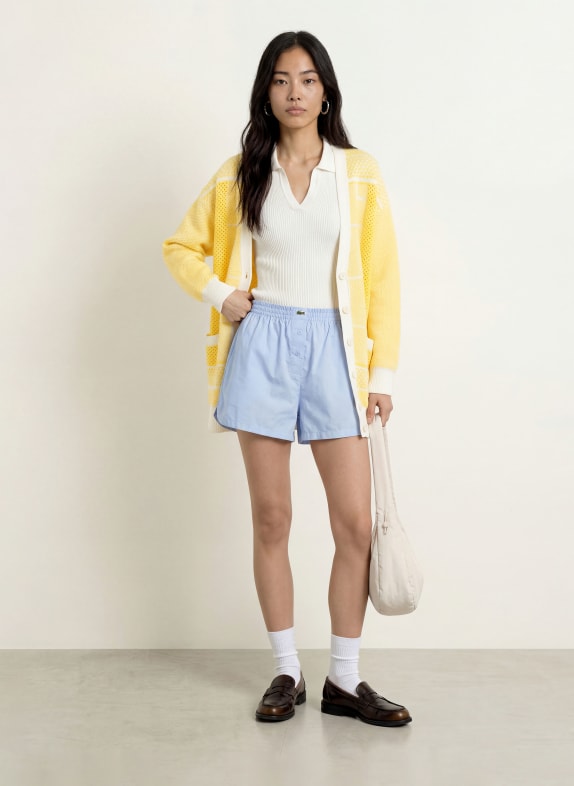 LACOSTE Vest LICHTGEEL / WIT