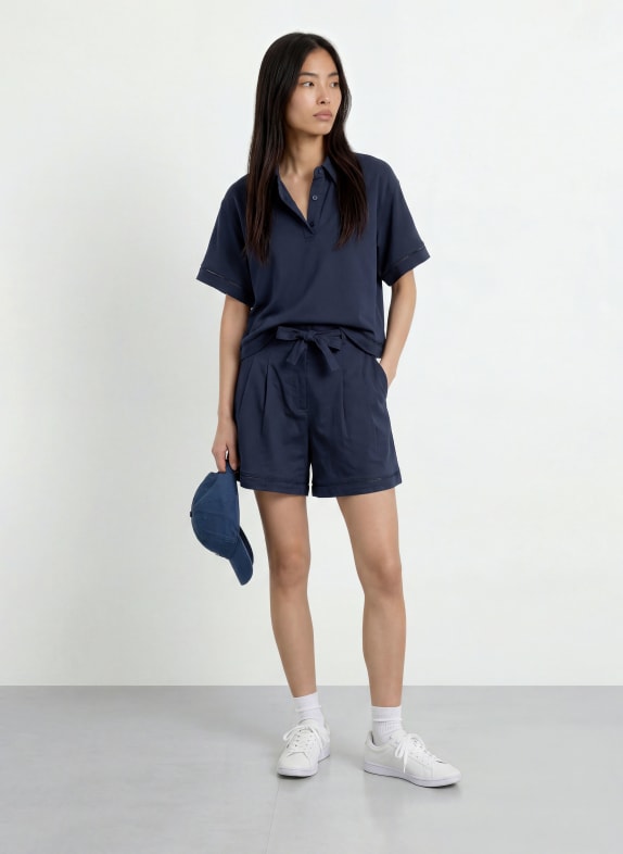 LACOSTE Blouseshirt DONKERBLAUW