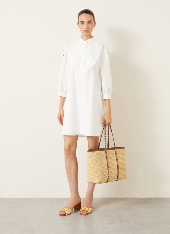 VALENTINO GARAVANI Shopper ROCKSTUD mit Pouch und Nieten HELLBRAUN / GOLD / BRAUN