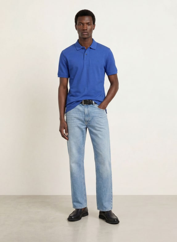 BOSS Piqué-Poloshirt PALLAS Regular Fit BLAU