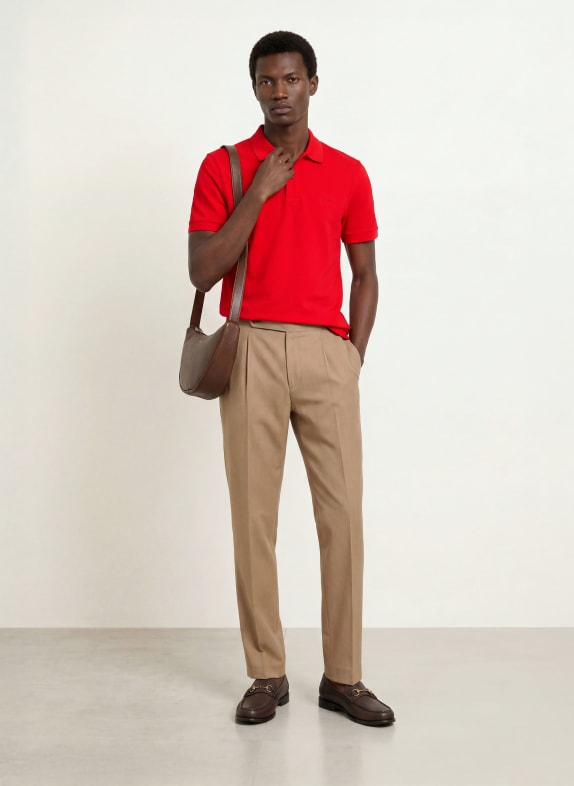 BOSS Piqué-Poloshirt PALLAS Regular Fit ROT