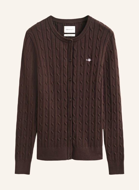 GANT vest MARRON FONCÉ
