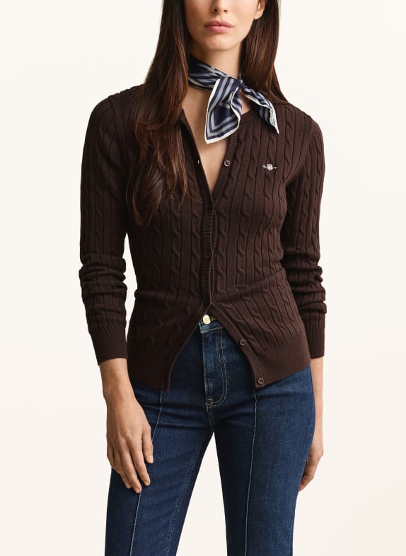 GANT vest MARRON FONCÉ