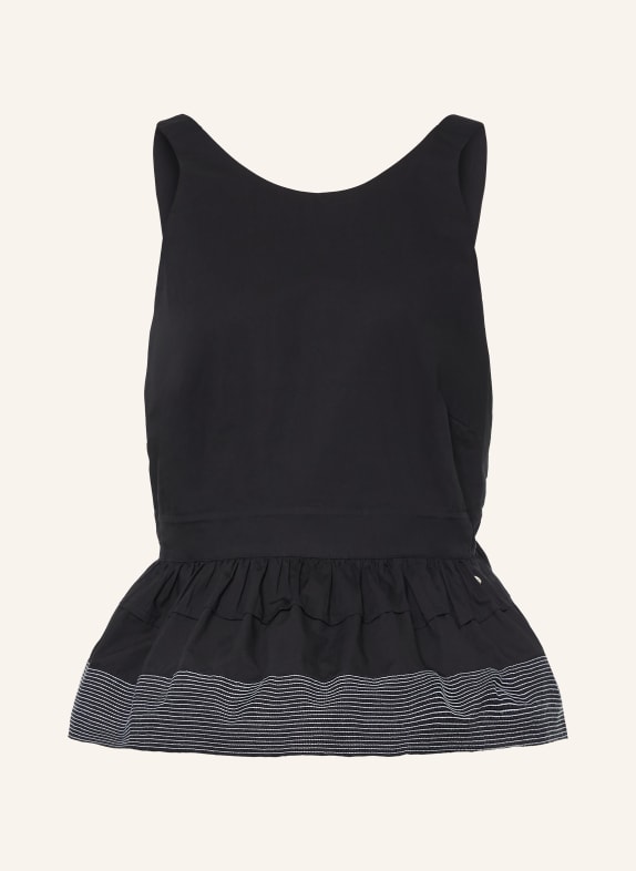 BOSS Blouse sans manches IDIL NOIR / BLANC