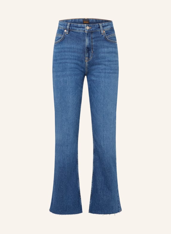 BOSS Cropped jeans SOFT KICK FLARE 403 DARK BLUE