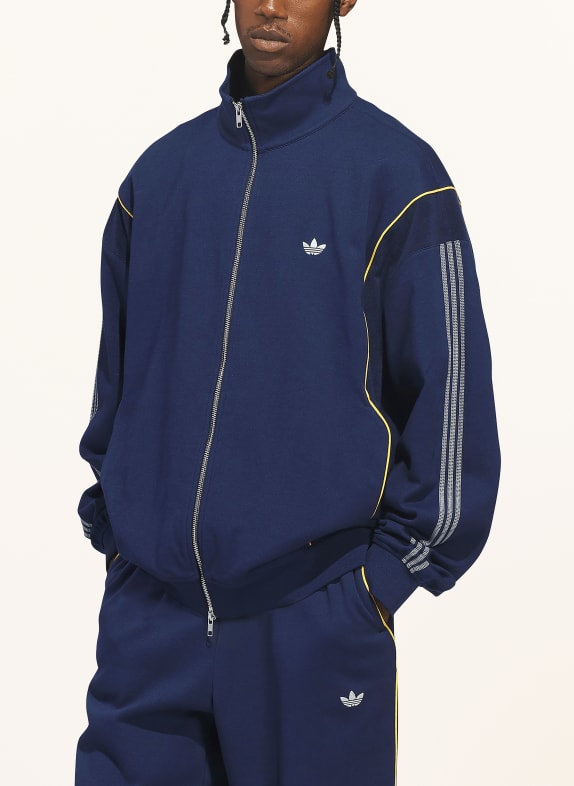 adidas Originals Trainingsjas CITY TERRACE in een materiaalmix DONKERBLAUW / GEEL / WIT
