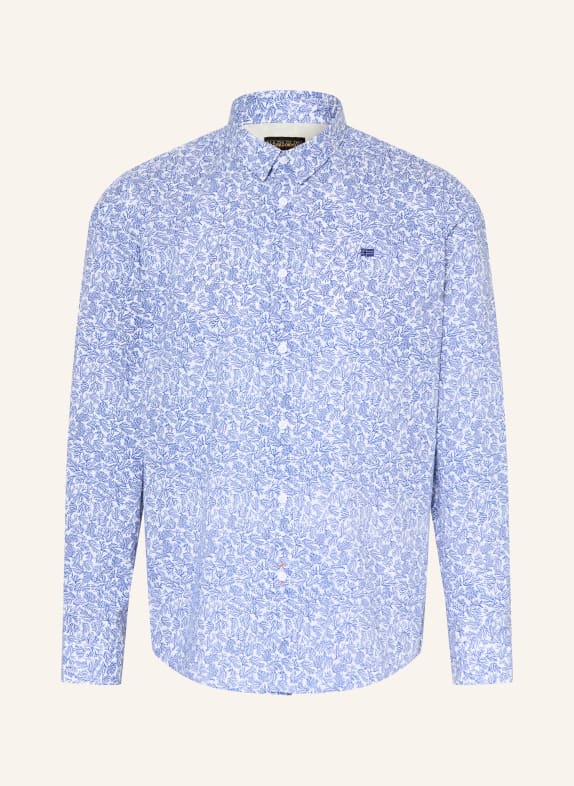 NAPAPIJRI Hemd G-ELIOR Comfort Fit WEISS / DUNKELBLAU