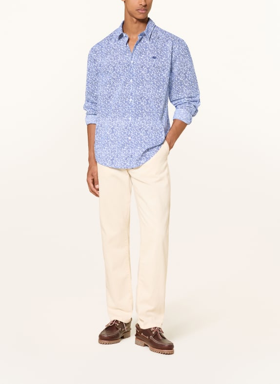 NAPAPIJRI Overhemd G-ELIOR Comfort Fit WIT / DONKERBLAUW