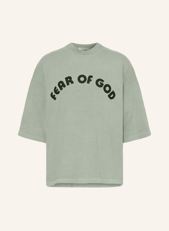 FEAR OF GOD Oversized-Shirt MINT / SCHWARZ