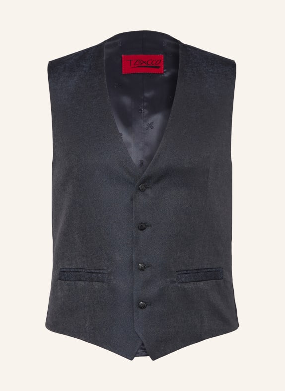 WILVORST Slim fit suit vest 030 SCHWARZ