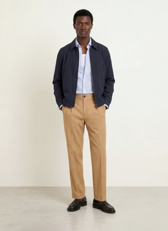 STRELLSON Broek JAROD2 Loose Fit CAMEL