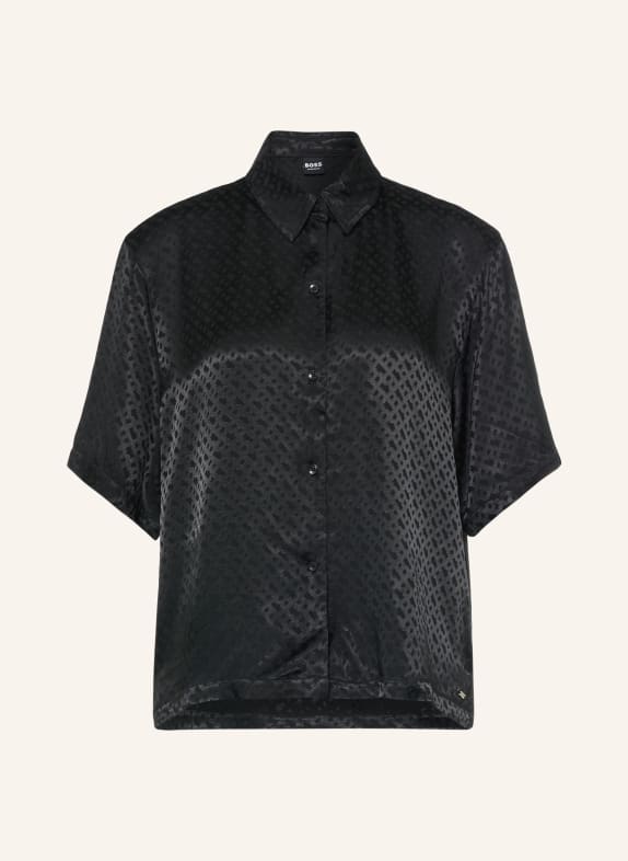 BOSS Schlafshirt MONOGRAM SCHWARZ