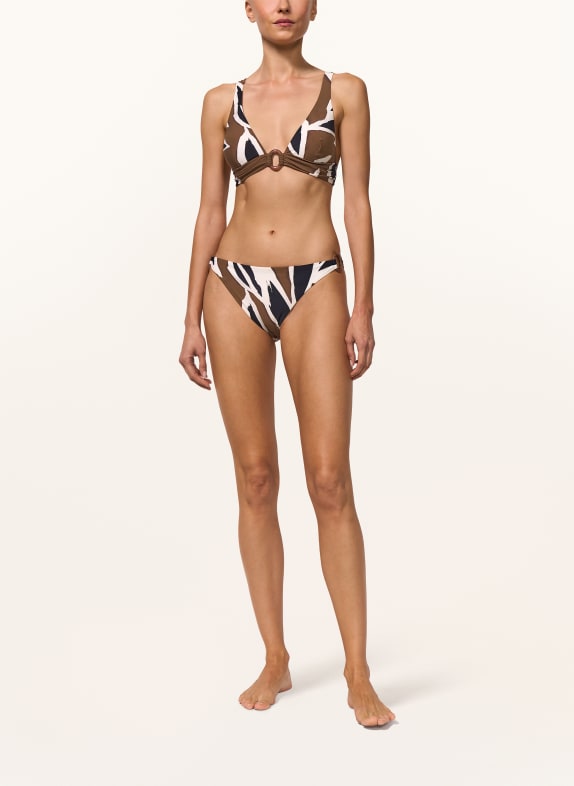 MARYAN MEHLHORN Basic bikinibroekje NOMADE BRUIN / WIT / ZWART