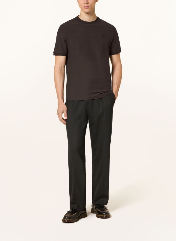 FRED PERRY T-shirt DARK BROWN