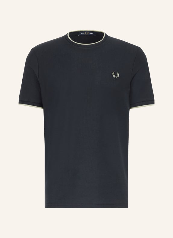 FRED PERRY T-shirt DONKERBLAUW