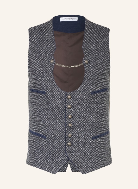 Grasegger Trachtenweste GULDEN DUNKELBLAU / BEIGE