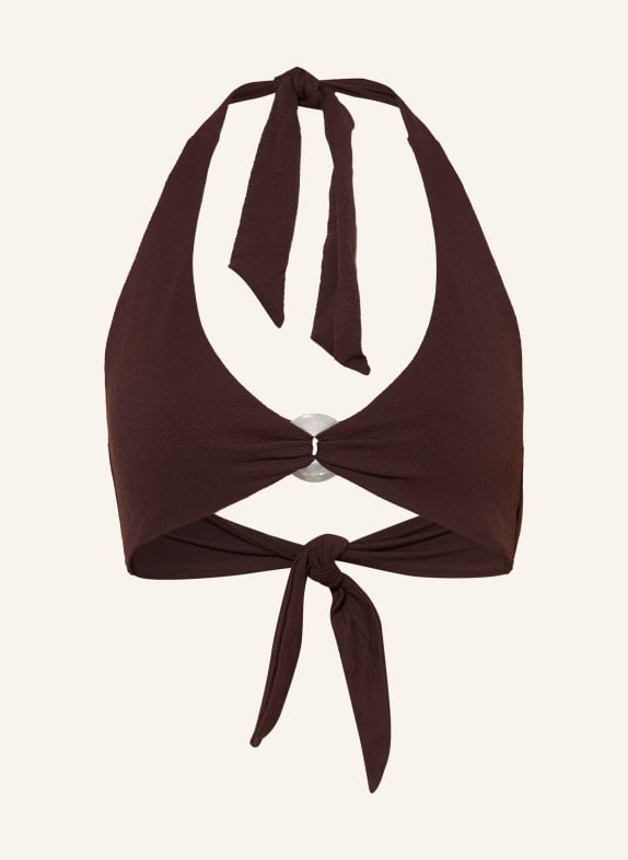JETS Australia Halter-bikinitop ALESSIA MARRON FONCÉ