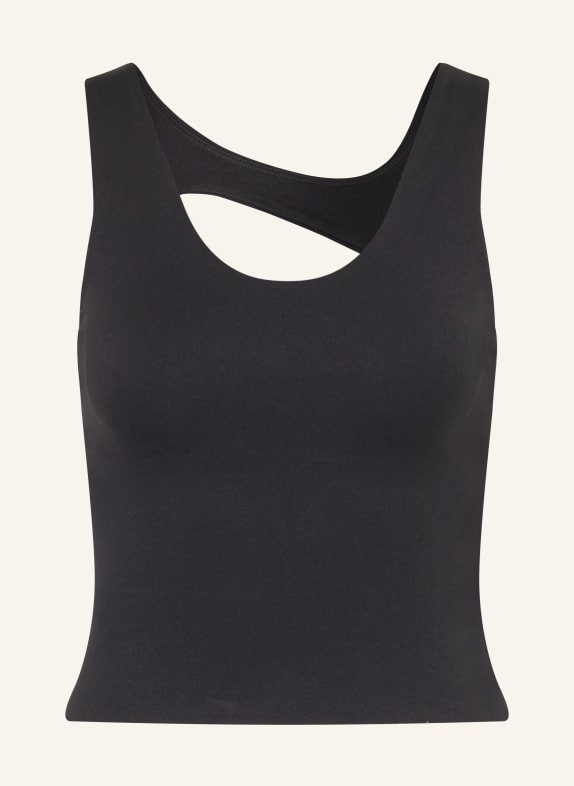 Nike Cropped top ZENVY s výřezem ČERNÁ