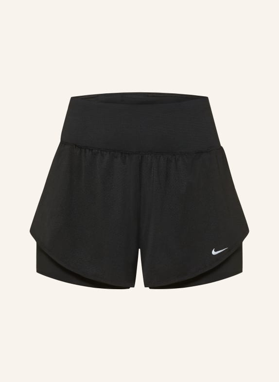 Nike 2-in-1-Laufshorts FLOW SCHWARZ