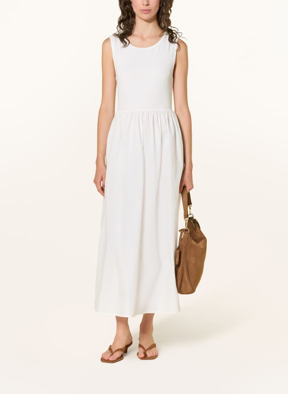 ICHI Robe IHMONNA en mélange de matières BLANC