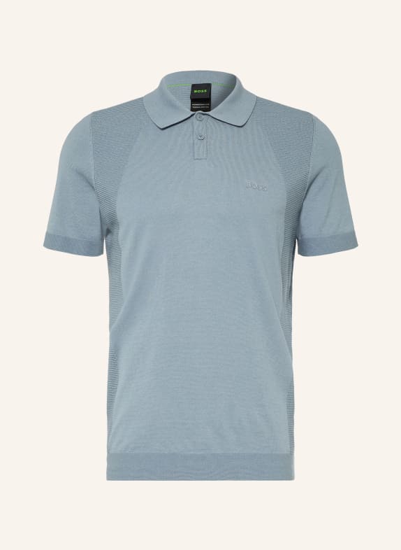 BOSS MOMENTUM LITE Knit Polo Shirt  Regular Fit GRAY