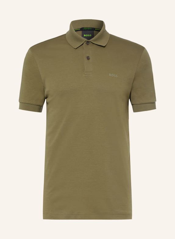 BOSS Tricou polo din jersey PIO VERDE