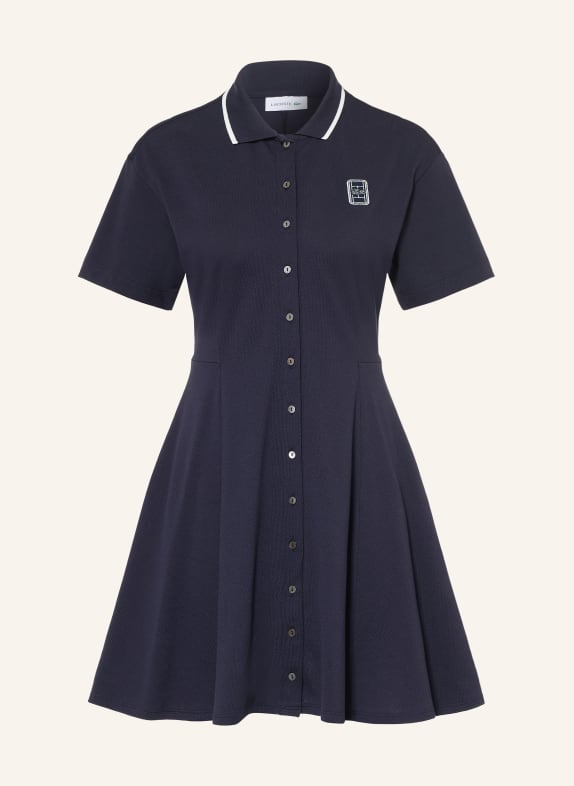 LACOSTE Poloklänning i piqué MÖRKBLÅ / VIT