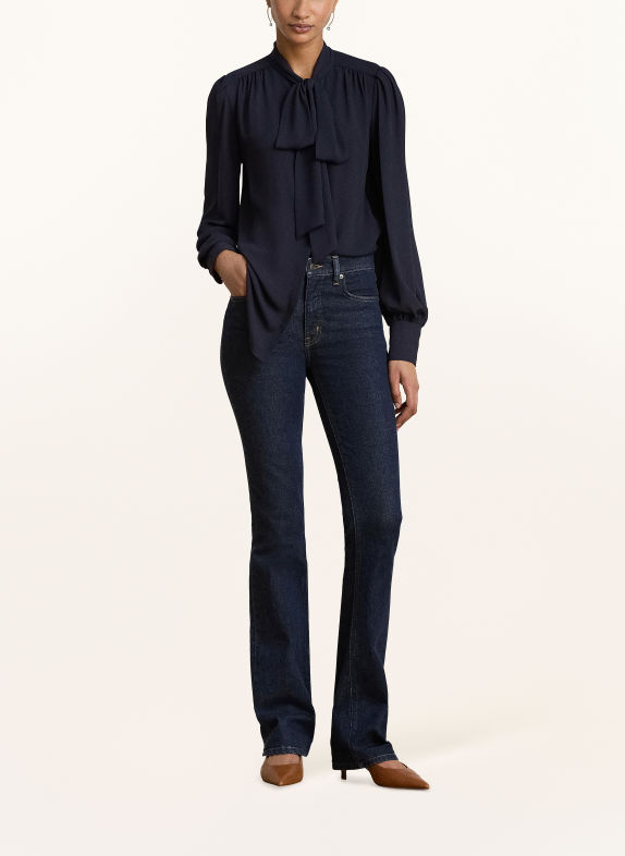 LAUREN RALPH LAUREN Schluppenbluse DUNKELBLAU