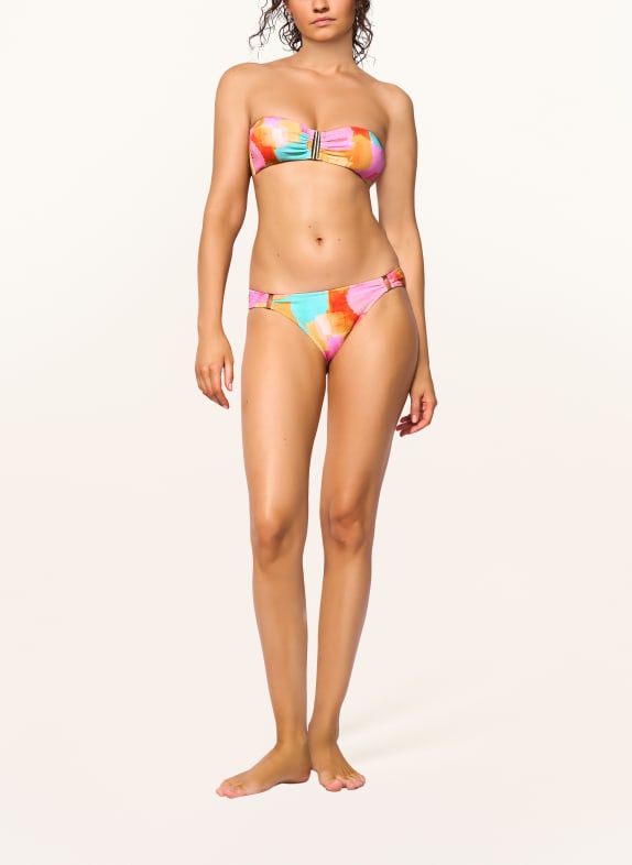 watercult Basic bikinibroekje EMPOWERED PLAY ROZE / GEEL / TURQUOISE