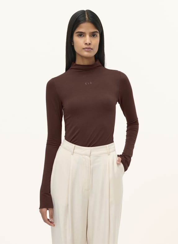 LeGer Studio Longsleeve BESSY MARRON FONCÉ