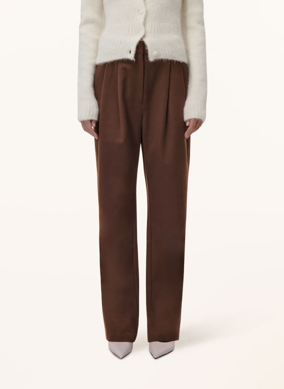 LeGer Studio Marlene-broek INKEN MARRON FONCÉ