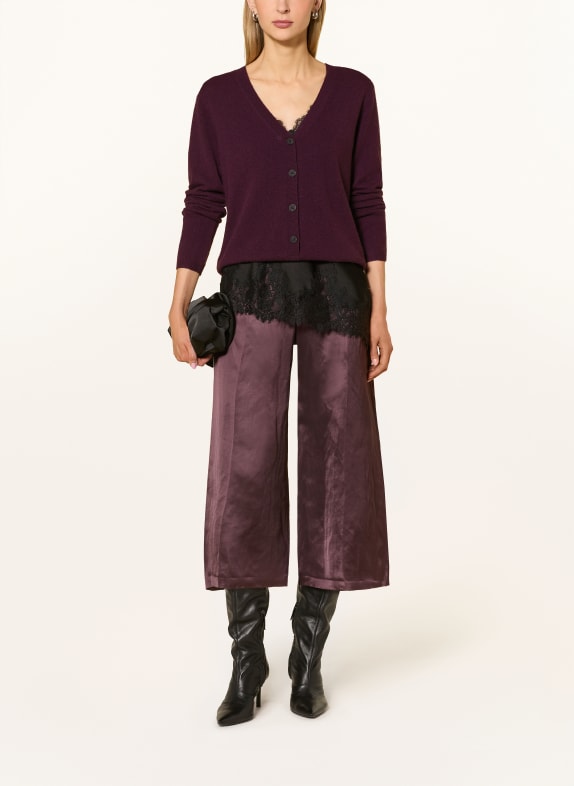 darling harbour Strickjacke aus Cashmere PLUM