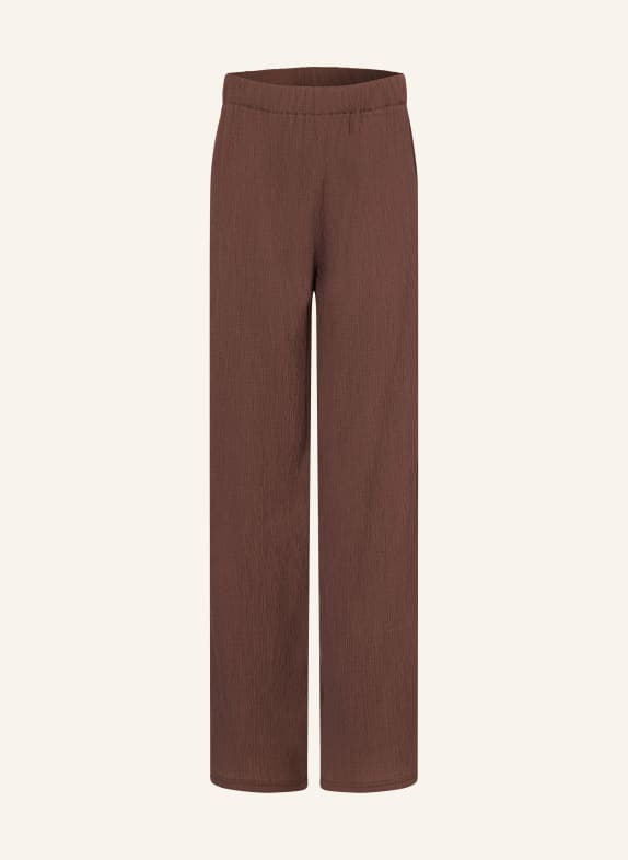 ONLY Pantalon palazzo MARRON FONCÉ