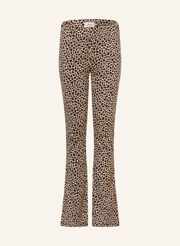 ONLY Leggings DUNKELBRAUN / BEIGE / SCHWARZ