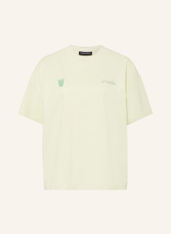 PEGADOR Oversized-Shirt ALBUFEIRA HELLGRÜN / WEISS